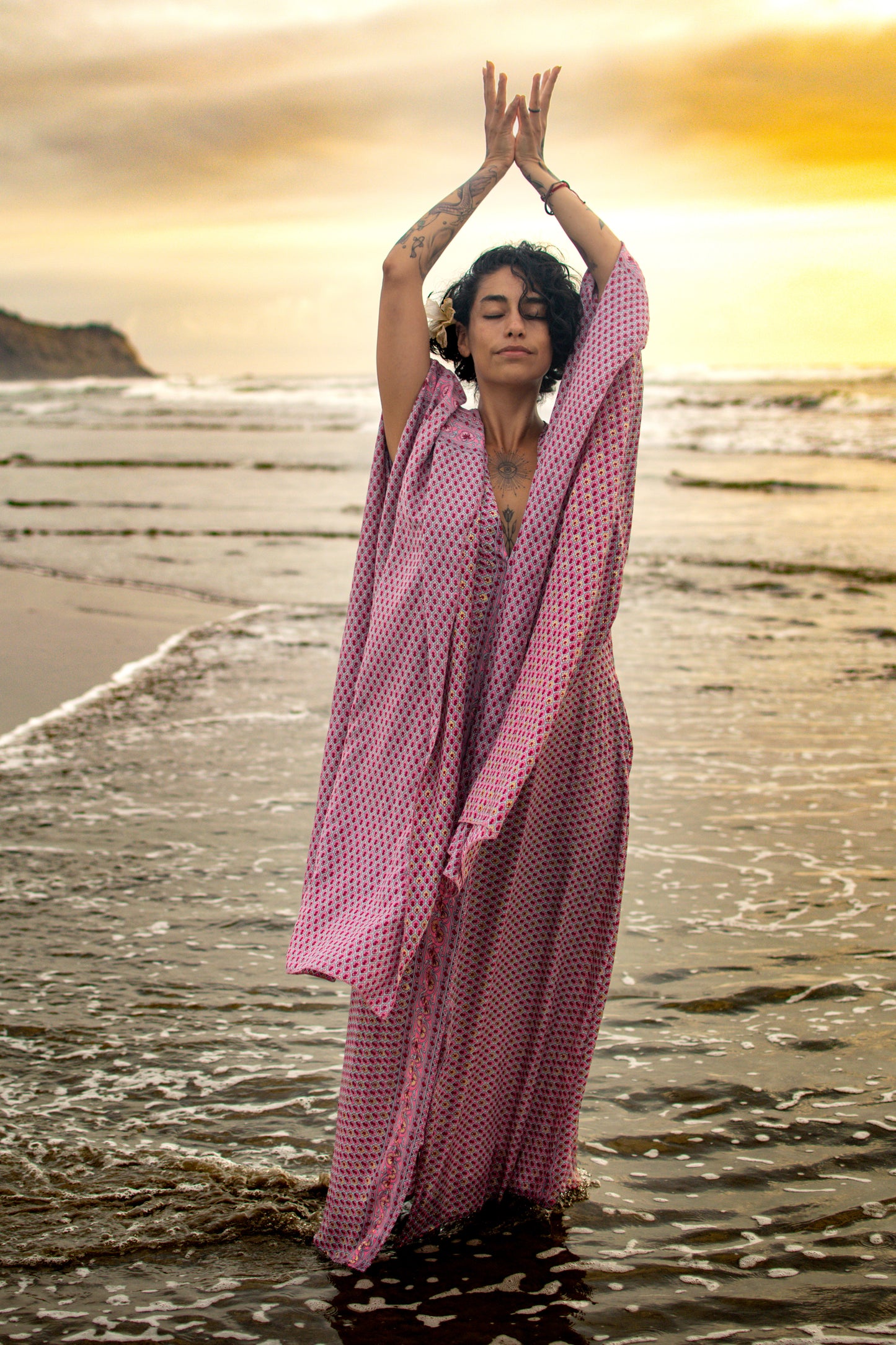 Butterfly Away Kimono Dress