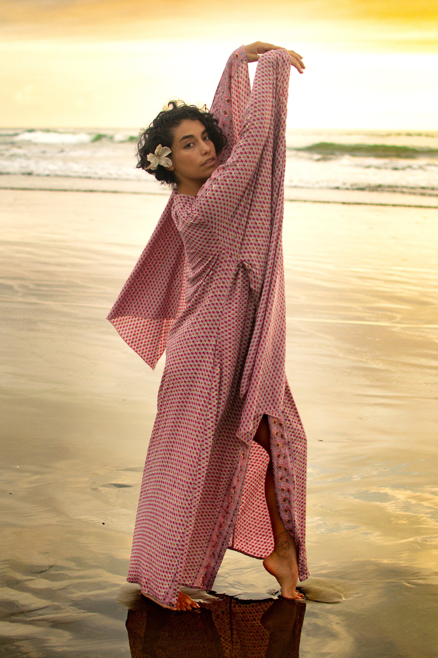 Butterfly Away Kimono Dress